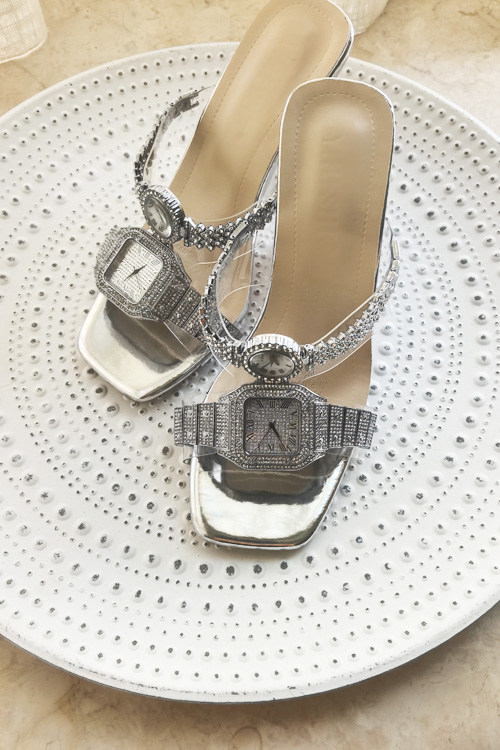 Luxury Women'S Watch - Original design Crystal watch high heels