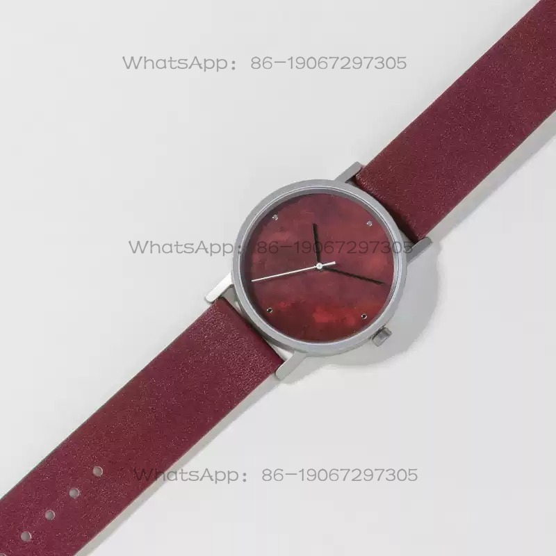 Luxury Women'S Watch - Retro Burgundy Original Simple Fashion Light