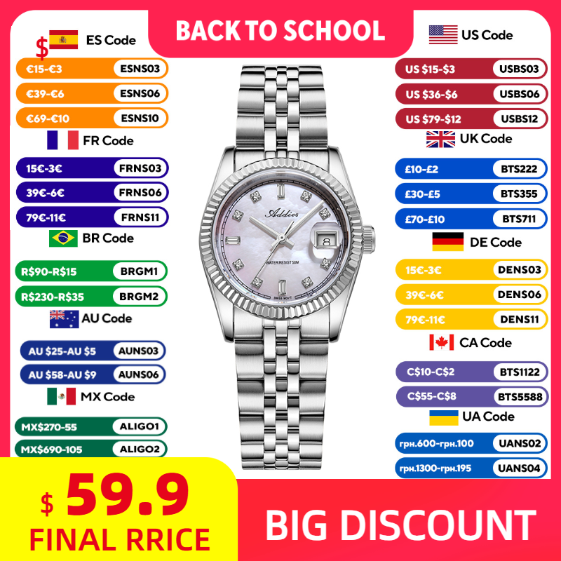 Luxury Women'S Watch - ADDIES 585 Quartz Women's Watches Sapphire