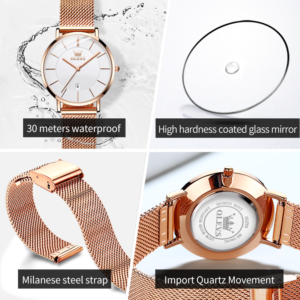 OLEVS Woman Watch 5869 Elegant - Luxury Watch Logos recension och pris