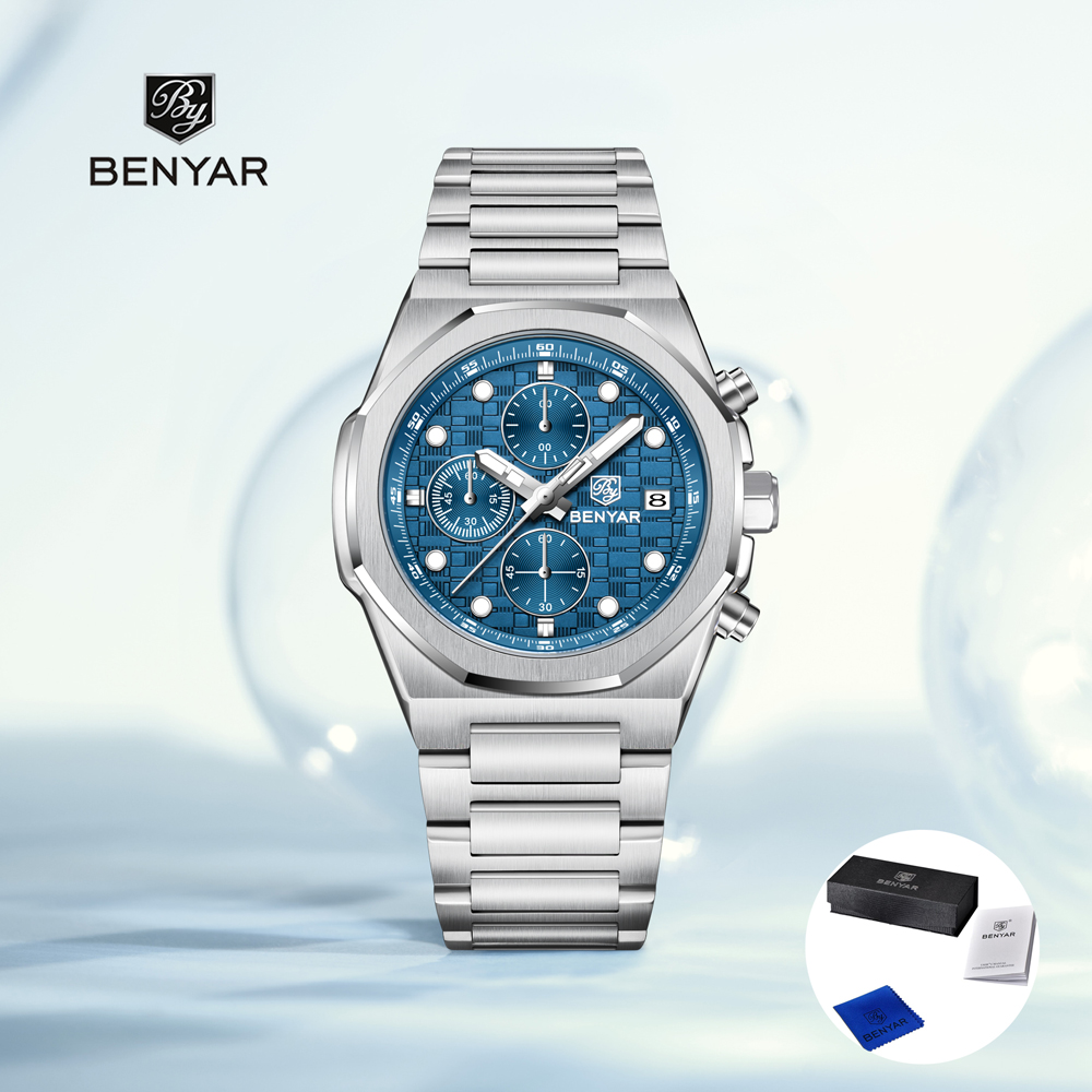 2025 New BENYAR Men's Watches  - Luxury Watch Deals recension och pris