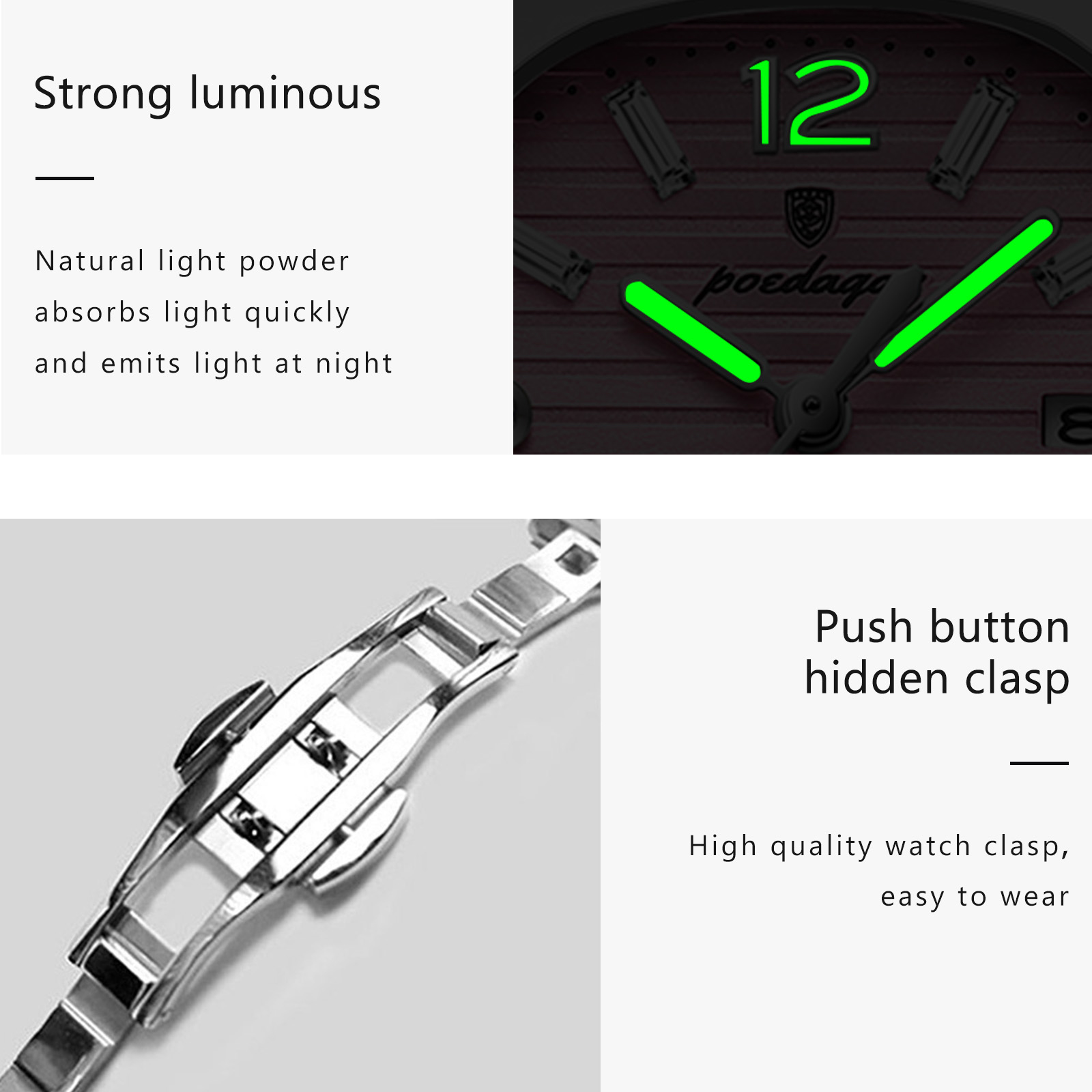 POEDAGAR Square Fashion Woman  - Luxury Watch For Sale recension och pris