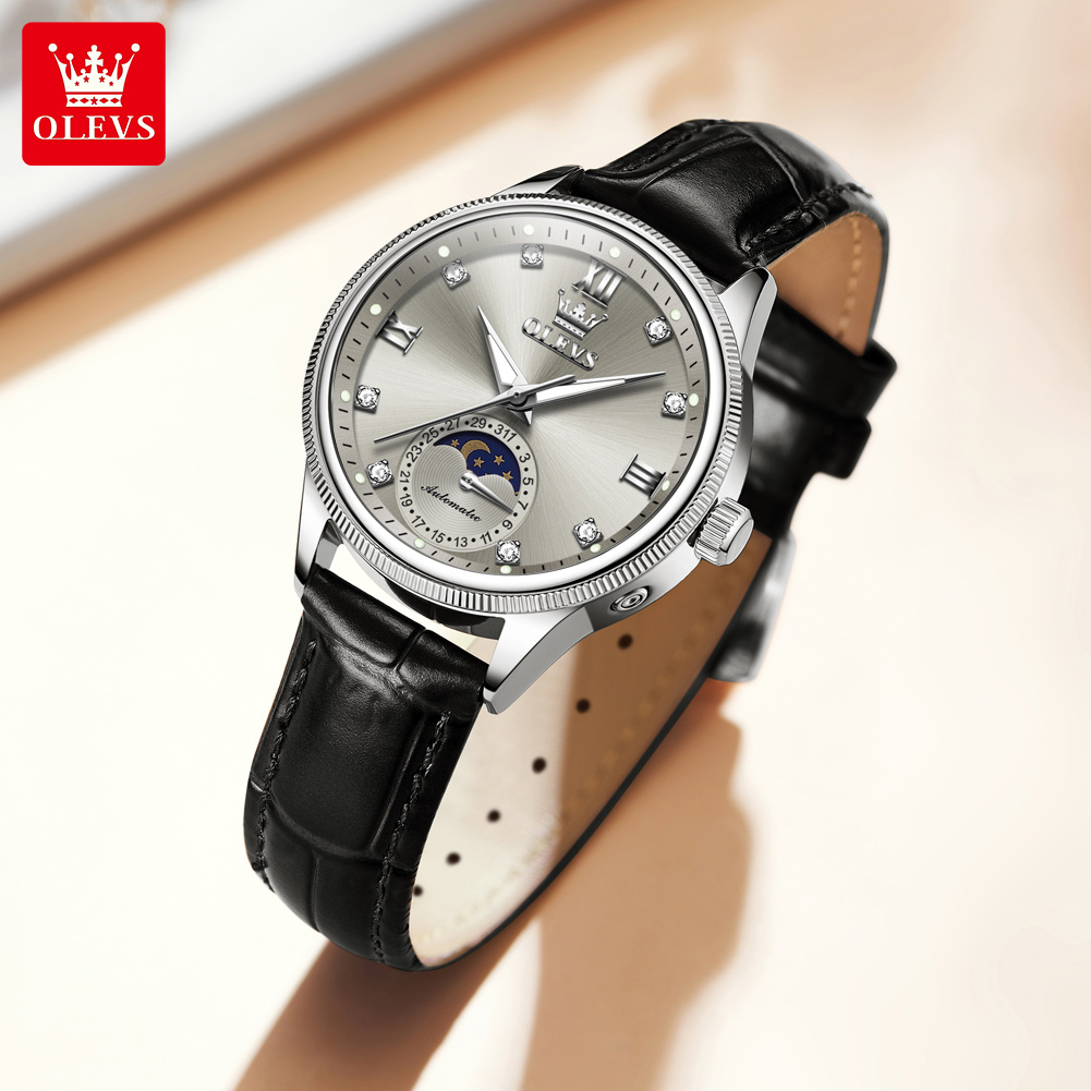 OLEVS Moon Phase Fashion Women - Luxury Watch Time recension och pris