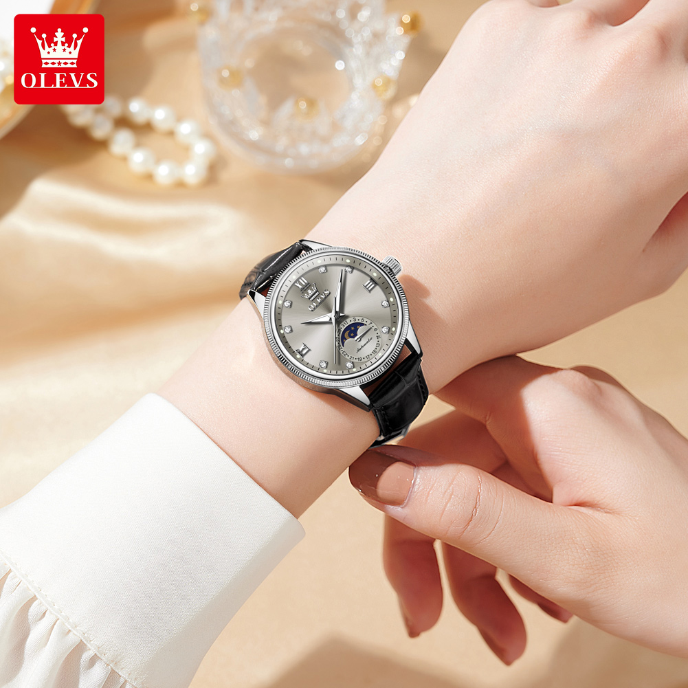 OLEVS Moon Phase Fashion Women - Luxury Watch Time recension och pris