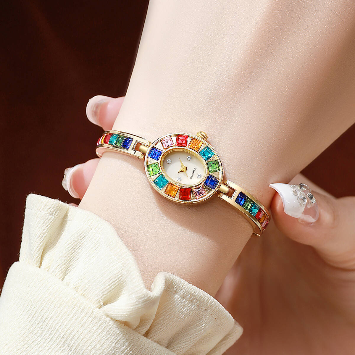 2PCS/Set Luxury Rhinestone Wom - Luxury Watch Deals recension och pris