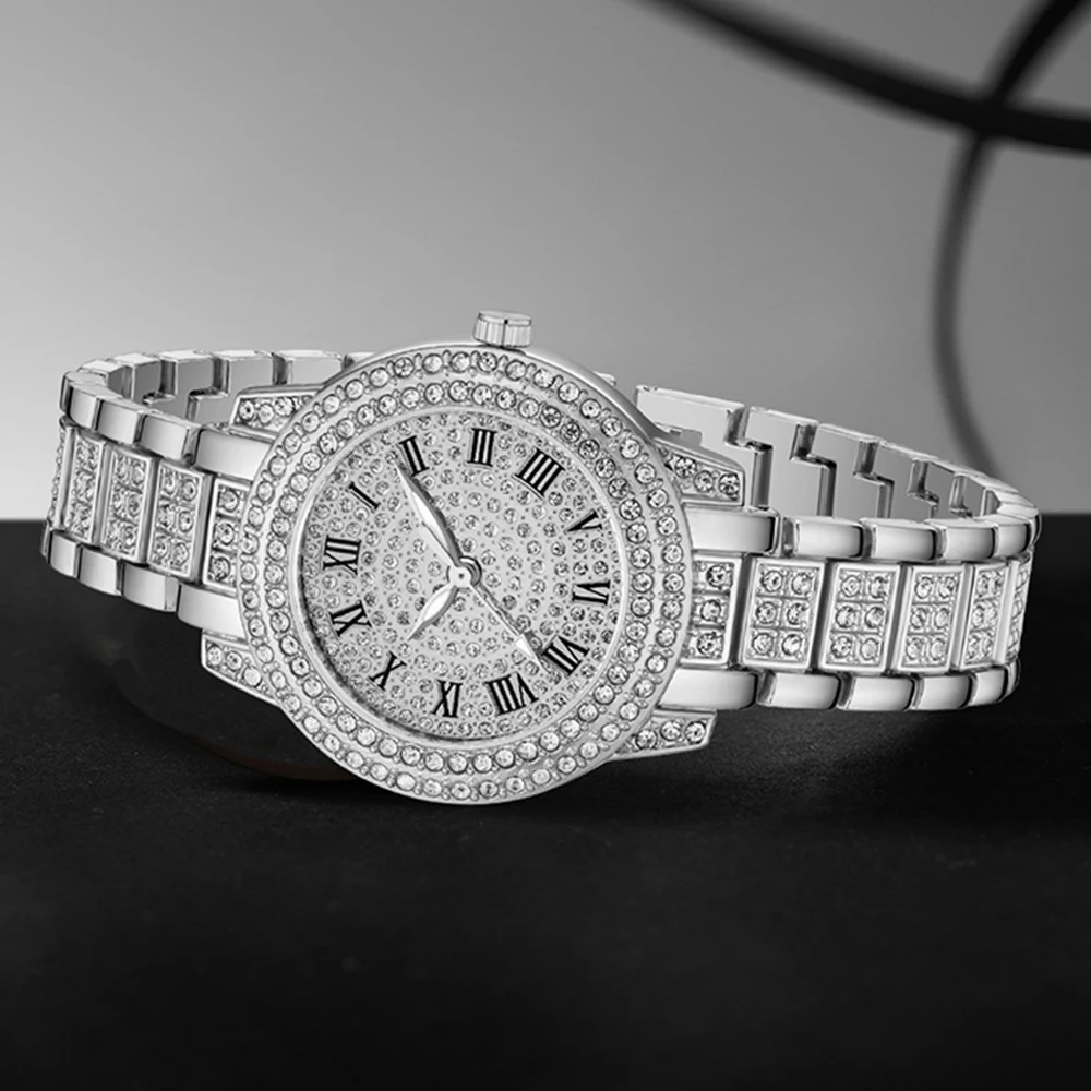 3PCS Silver Alloy Strap Women' - Luxury Watch Gift For Her recension och pris