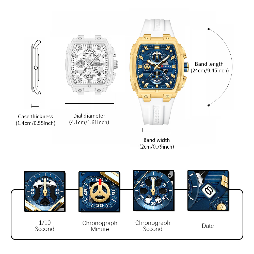 CURREN Luxury Vintage Watch fo - Luxury Watch Deals recension och pris