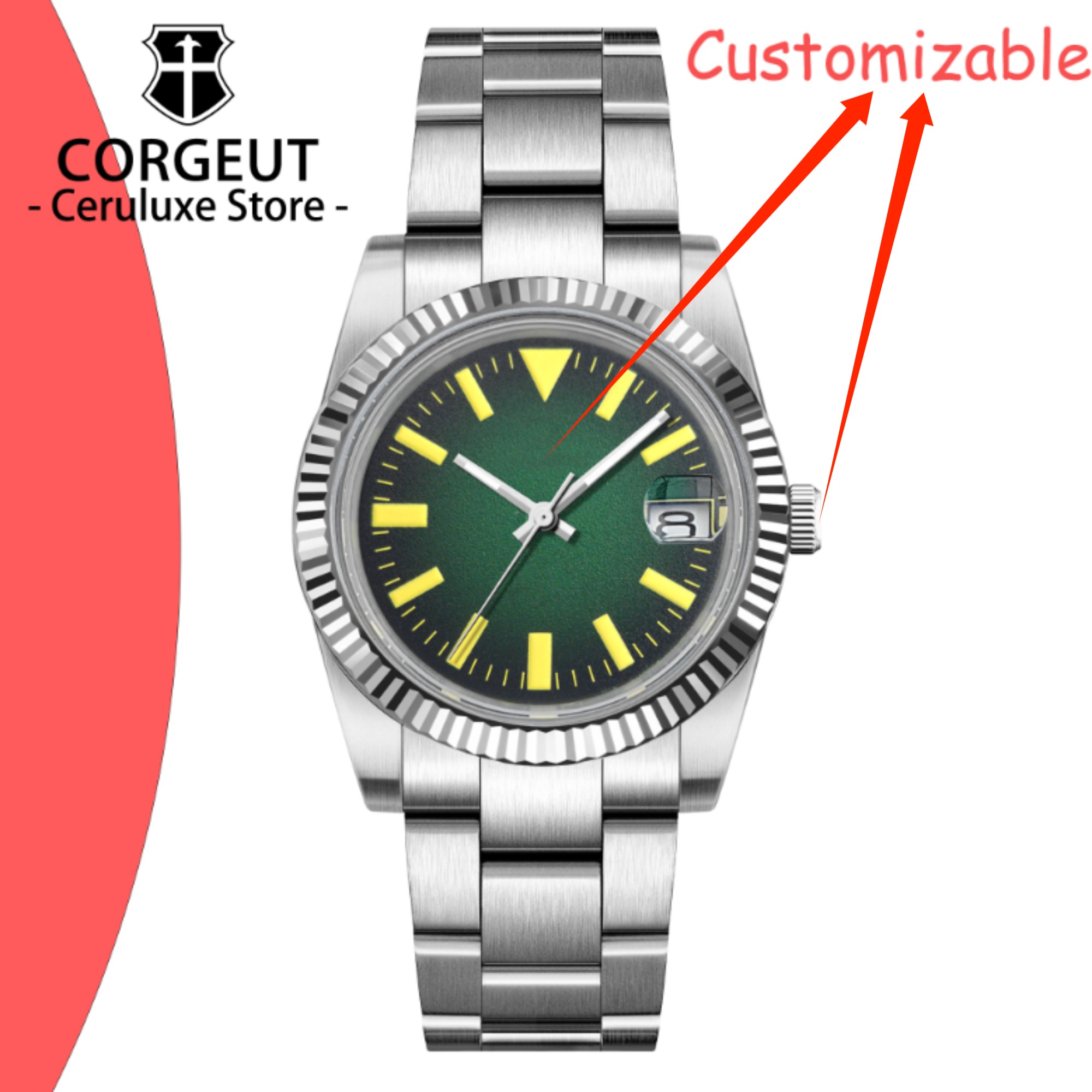 Custom Logo 36/39mm New NH35 A - Luxury Watch Logos recension och pris