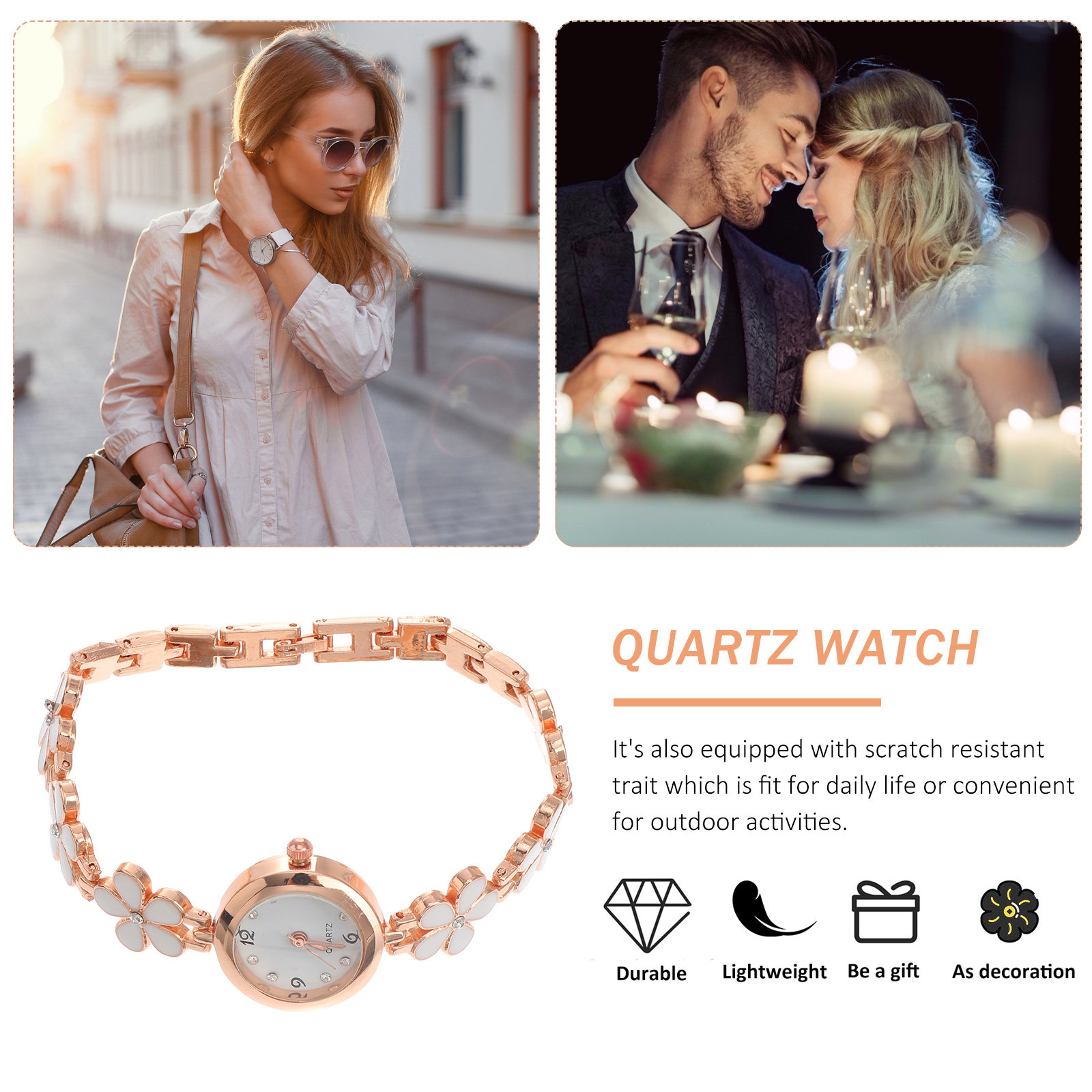 Exquisite Watch White Bracelet - Luxury Women'S Watch recension och pris