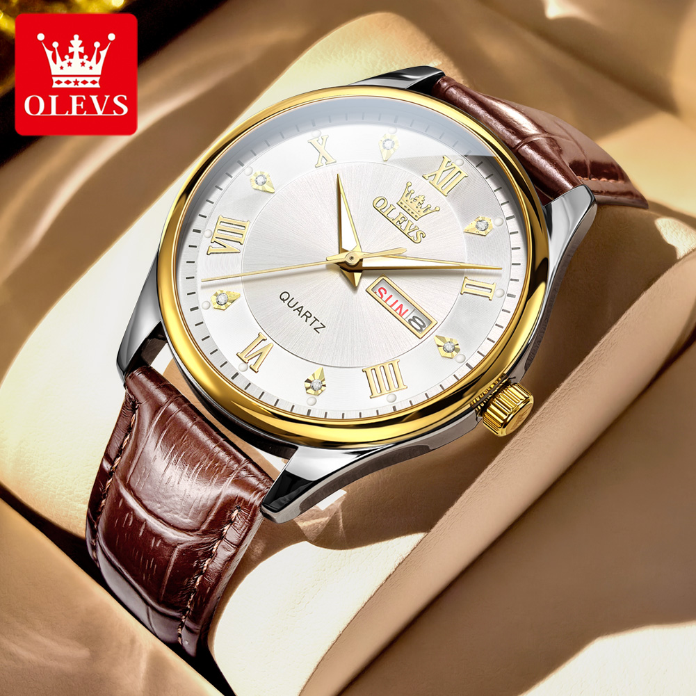 OLEVS Couple Watch Luxury Bran - Luxury Watch Gift For Her recension och pris