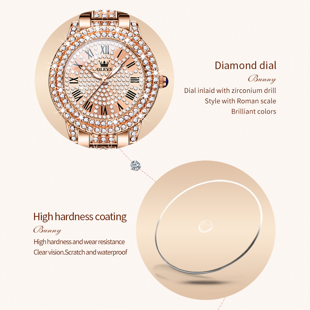 OLEVS 9943 Luxury All Diamond  - Luxury Watch Deals recension och pris
